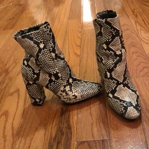 Aldo snakeskin boots